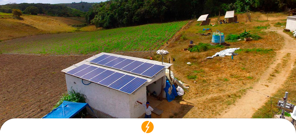 Placa solar é alternativa para alto custo da energia no meio rural
